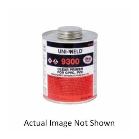 United Elchem UniWeld Primer, Series 9300, 4 oz, For PVC and CPVC Pipe, Liquid, Clear, Solvent, 505 gL VOC 9366S